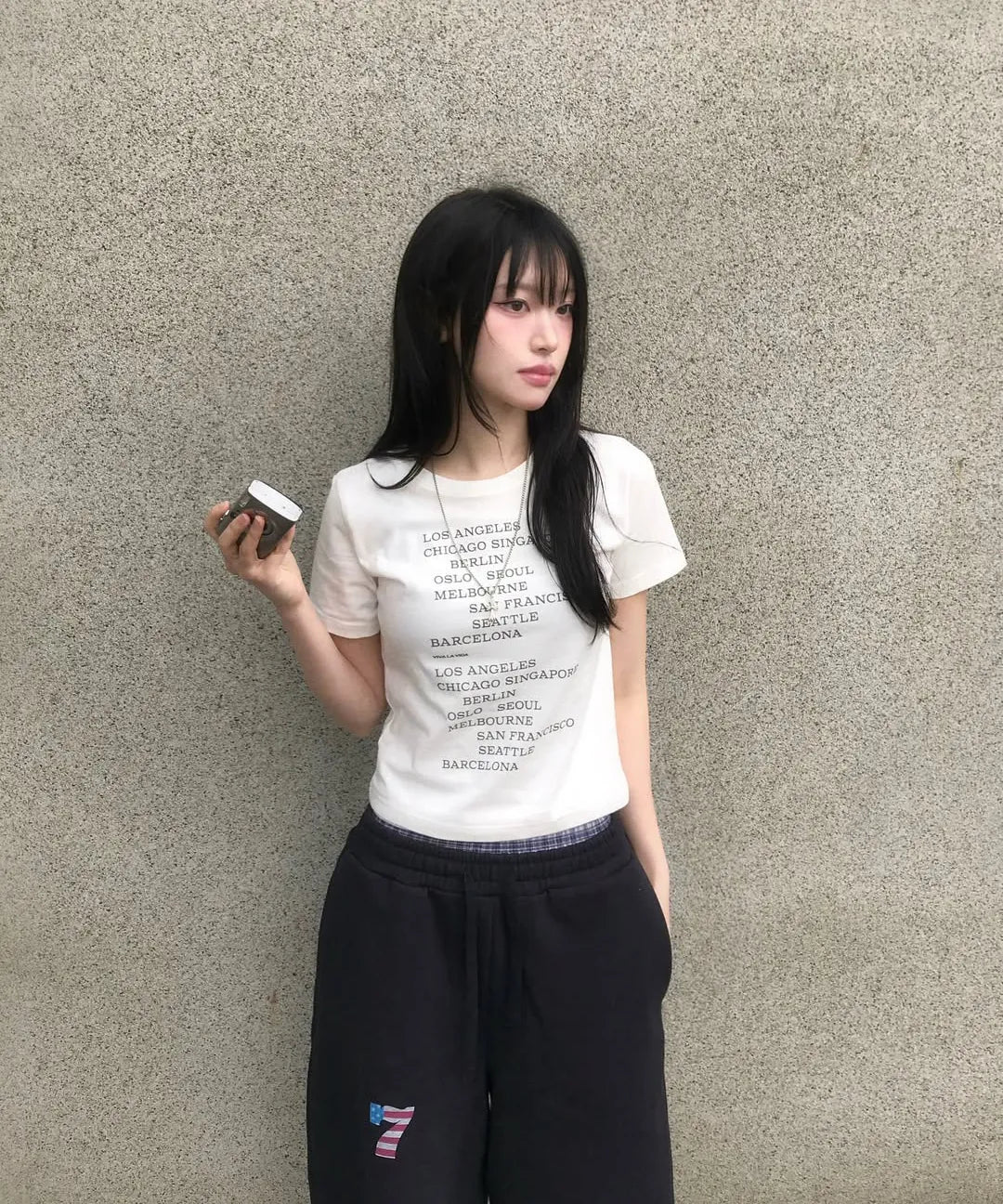 TRUNK LAYERED SWEATSHORTS [NAVY]