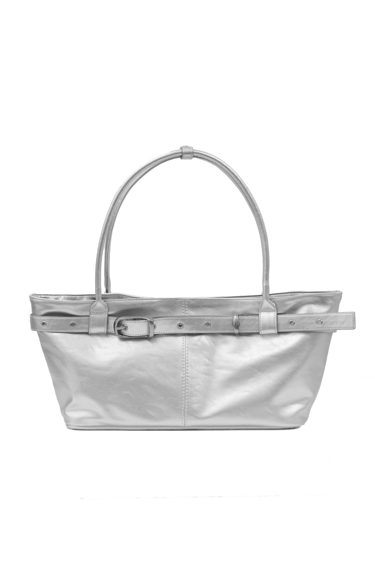 YEOMIM belted boat bag (silver)