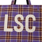 LSC Reversible Check Logo Big Eco Bag Black