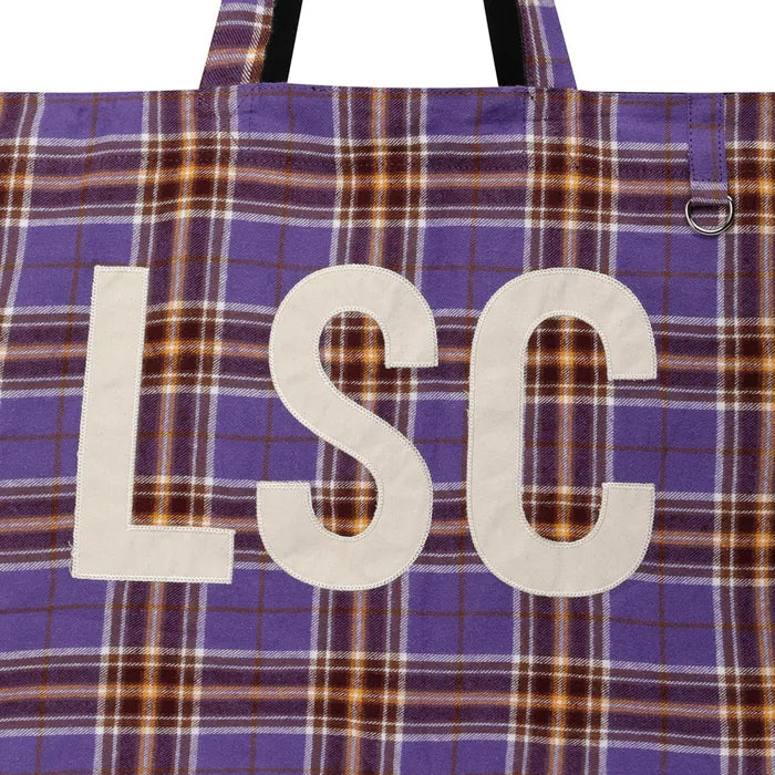 LSC Reversible Check Logo Big Eco Bag Black