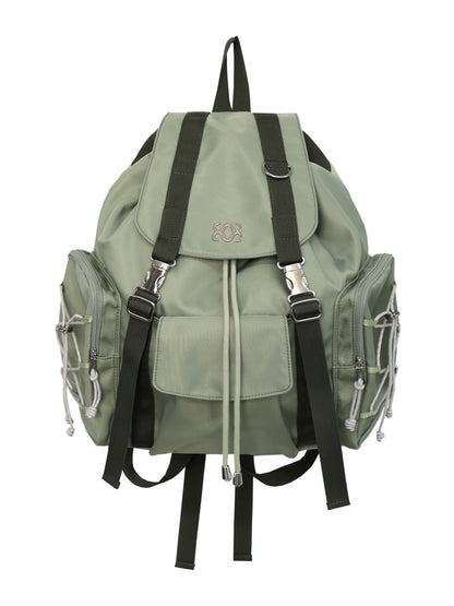 siweol Bow String Backpack - mute khaki