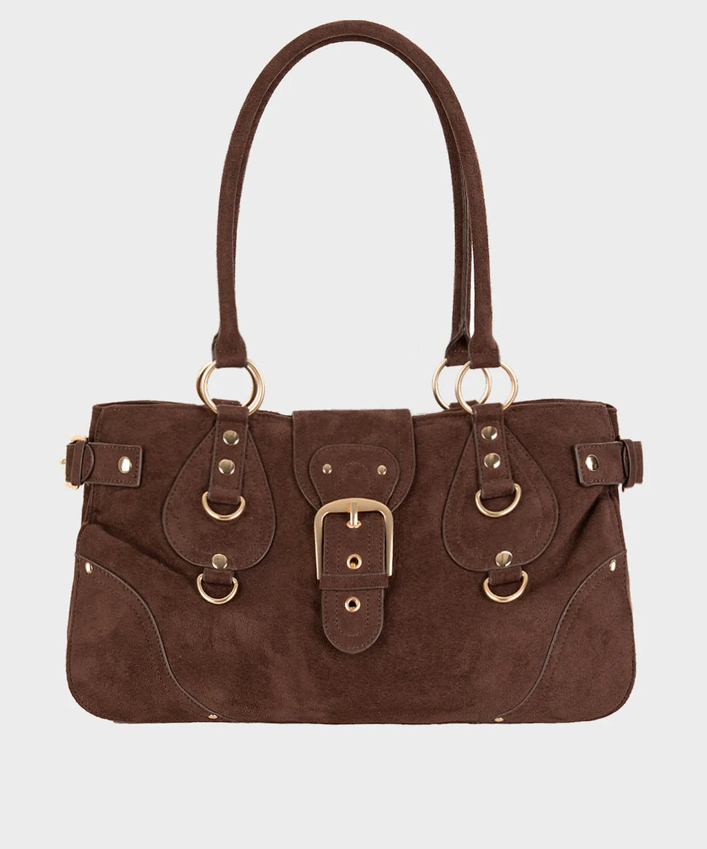 [dimanche] Editor Bag (suede brown)