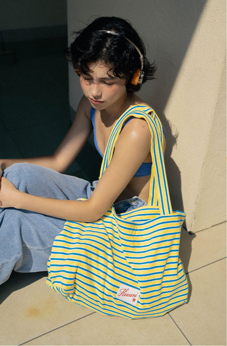 Heeari Poolside Daily Beach Big Bag - Blue Stripe