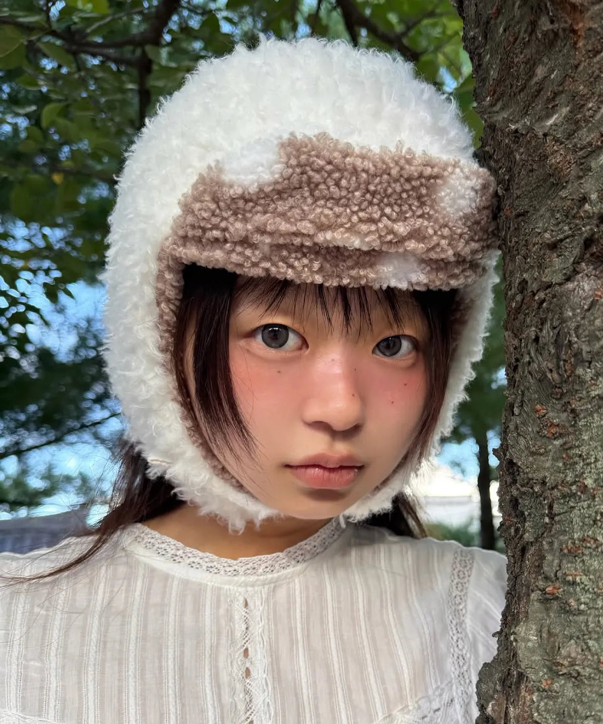 [POESIEDAME] WOOLY EARFLAP HAT - 2colors
