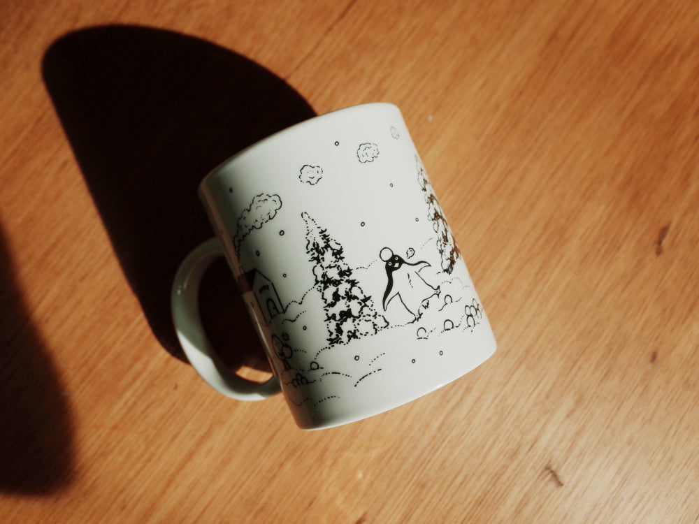 韓國文創 chocolateye snowy day mug cup 350ml - made in Korea (by Yeonju Choi)