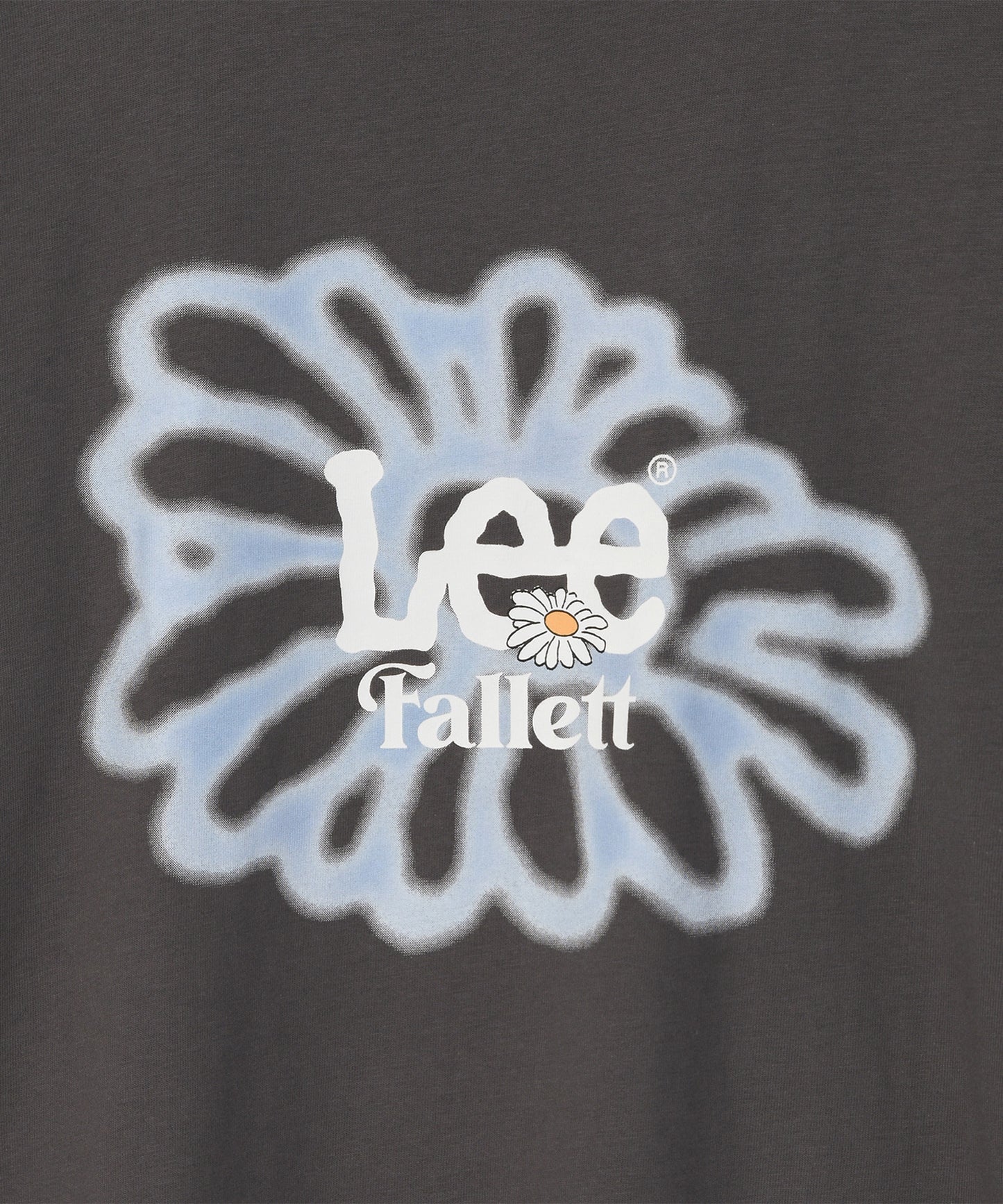 Fallett x Lee Sun Flower Short Sleeve Tee / charcoal