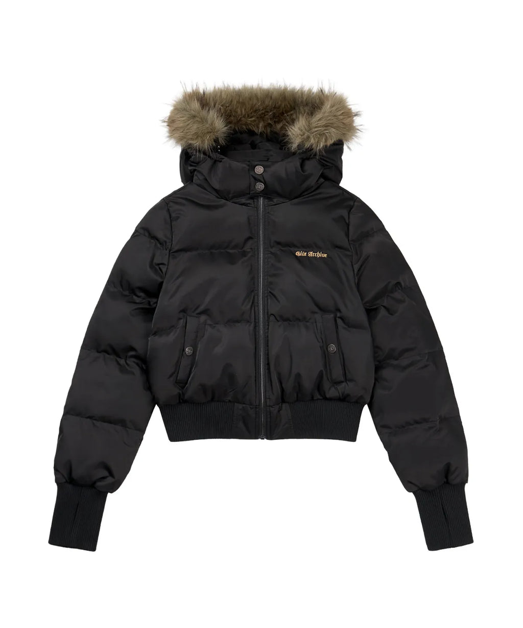 [GILA ARCHIVE] Fur Hood Light Padded Jacket - 2 Colors