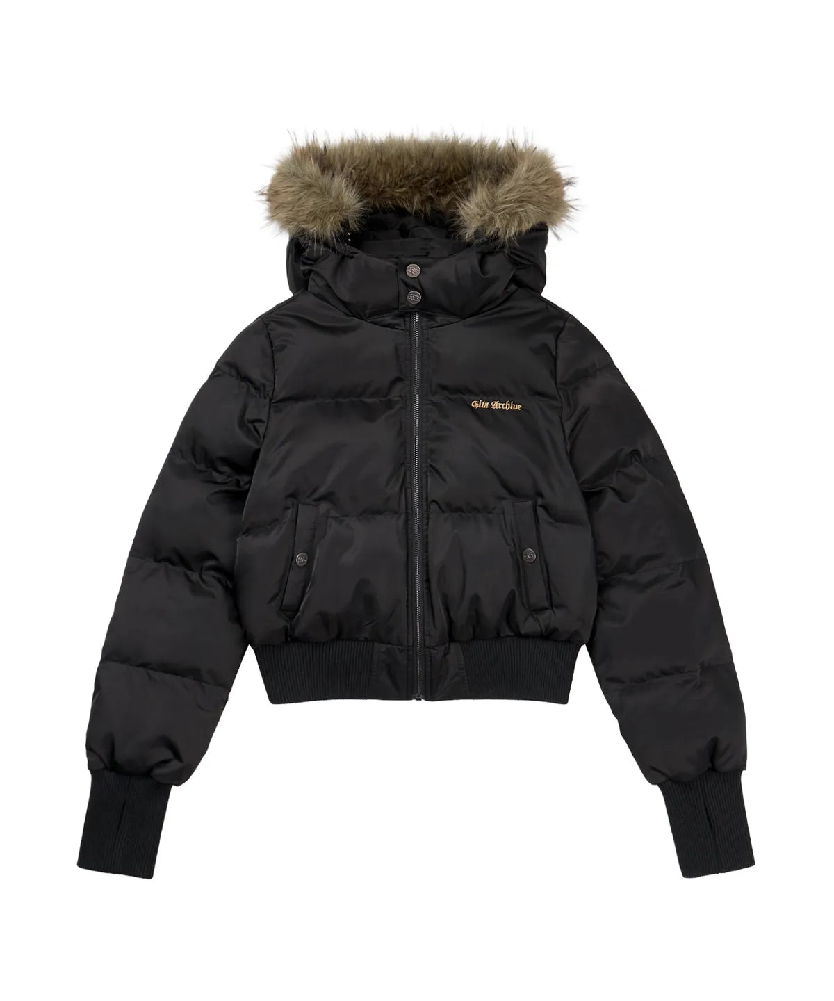 [GILA ARCHIVE] Fur Hood Light Padded Jacket - 2 Colors