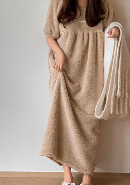 [韓國售出3000+⭐️] J'eu Teddy Short Sleeve Sleeping Dress Pajamas 2colors