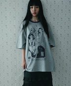 WONDERVISITOR STRAWBERRY EP1 OVERFIT T-SHIRT / MELANGE GREY