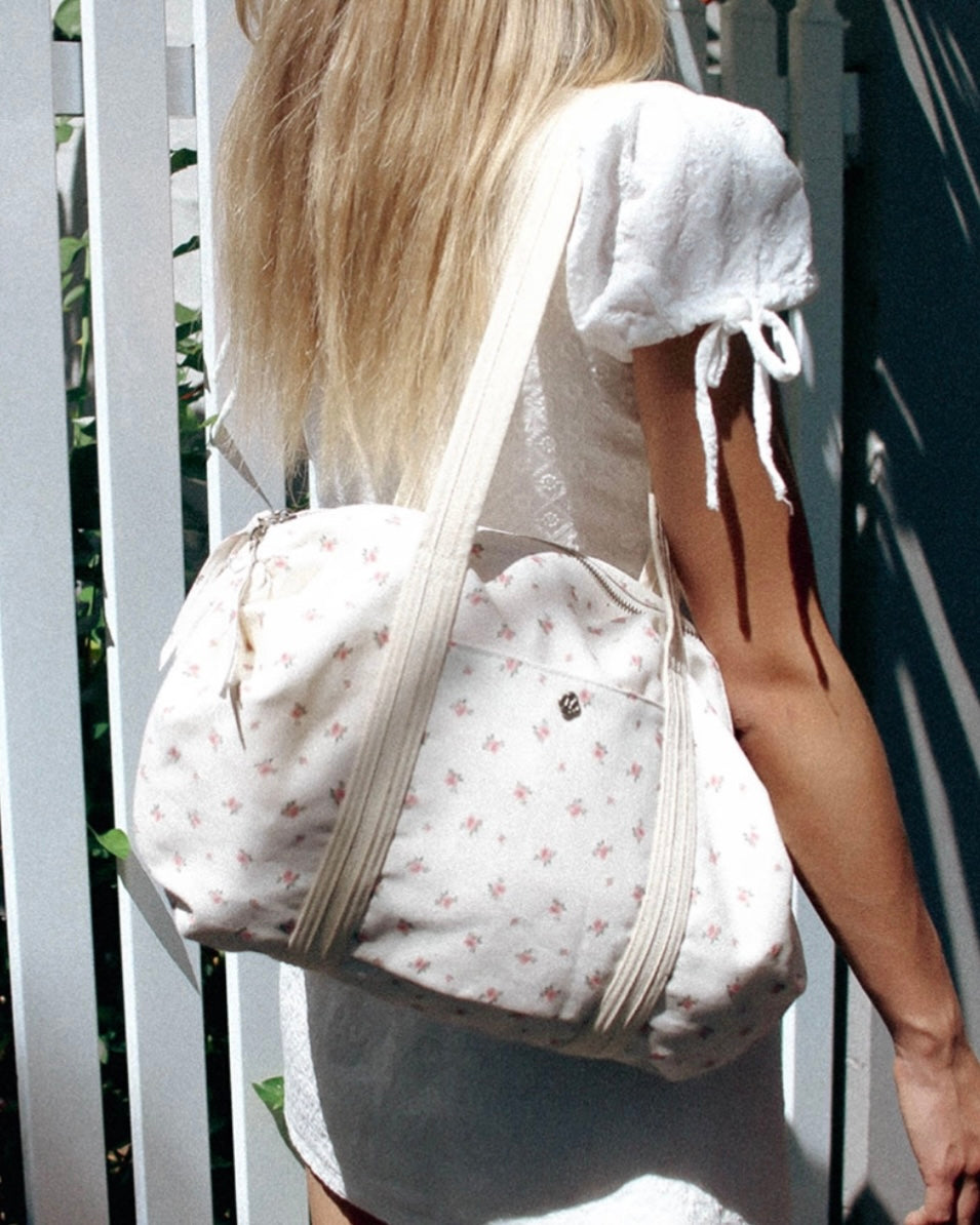 Heeari Aurora Shirring Duffel Bag - Floral