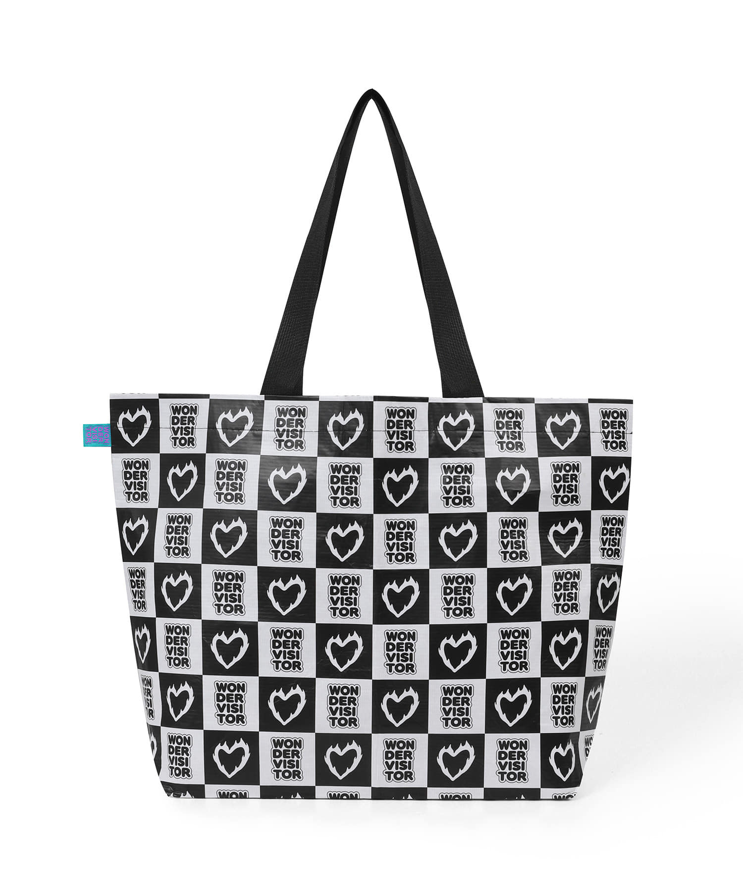 WONDERVISITOR BURNING. HEART EYEW REUSABLE BAG