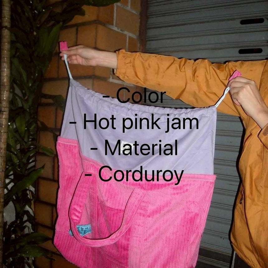 Corduroy Toast Bag🍞 - Hot Pink Jam🦩