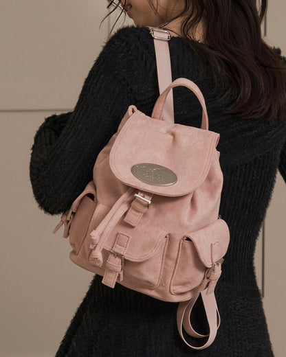 lotsyou Nostalgia Chubby Backpack / Pink