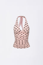 [SCULPTOR] Dot Halter Top - Pink