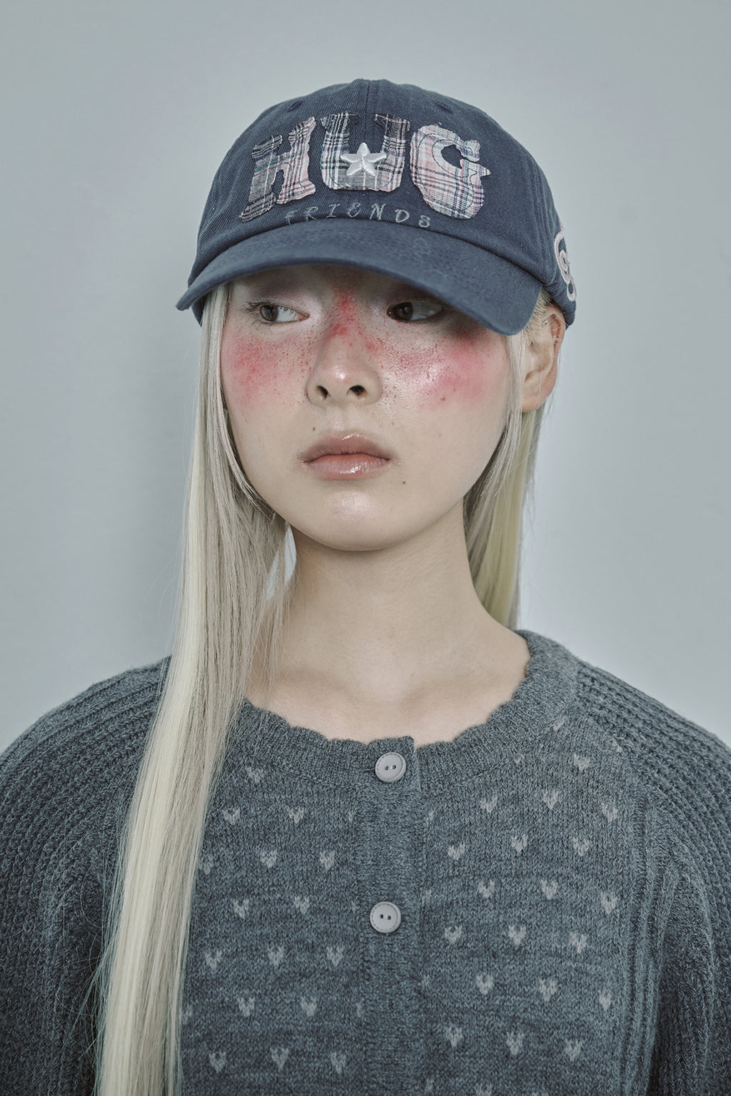 hugyourskin HUG friends cap (Navy)