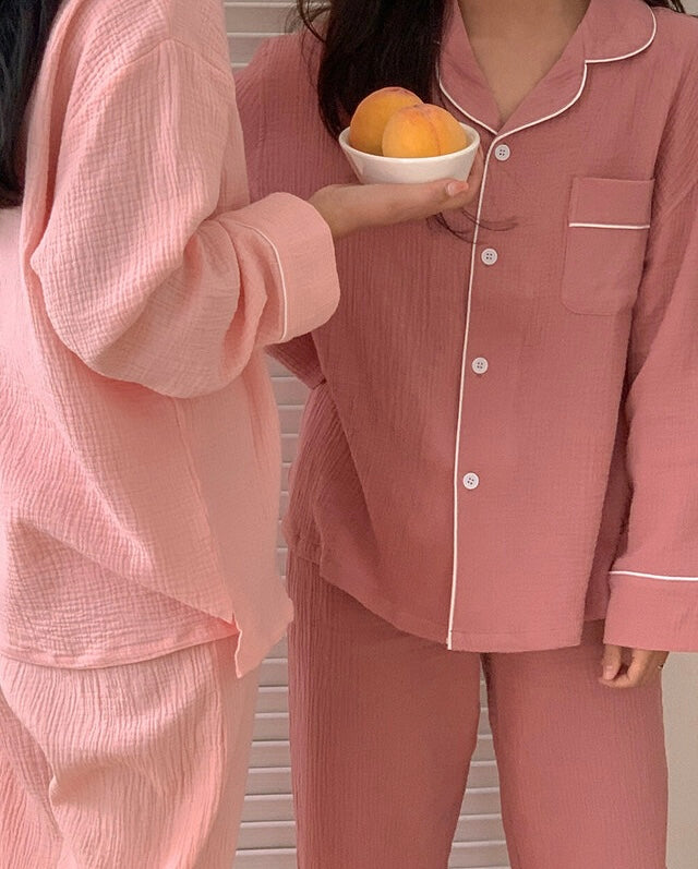 [韓國售出16,000+⭐️] J'eu Seven Days Cotton Pajama Set 7colors