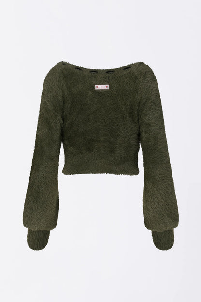 Angora Cardigan Khaki