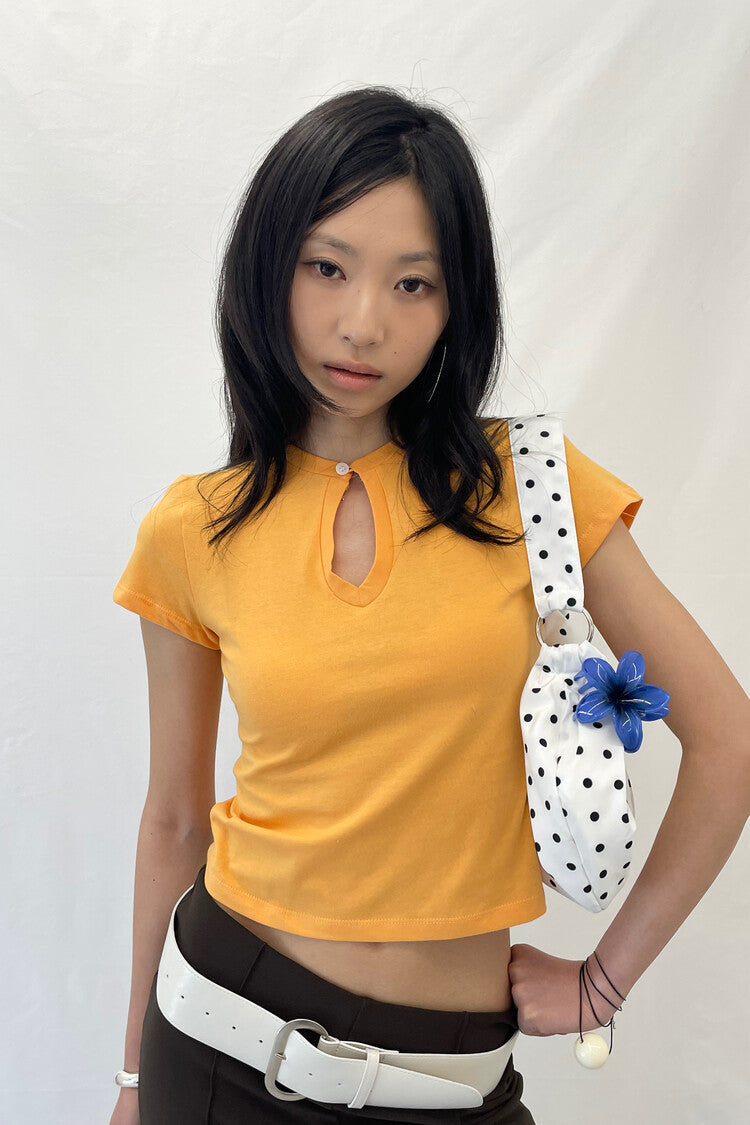 [DIMANCHE] DOTTY SHELL MINI BAG_WHITE