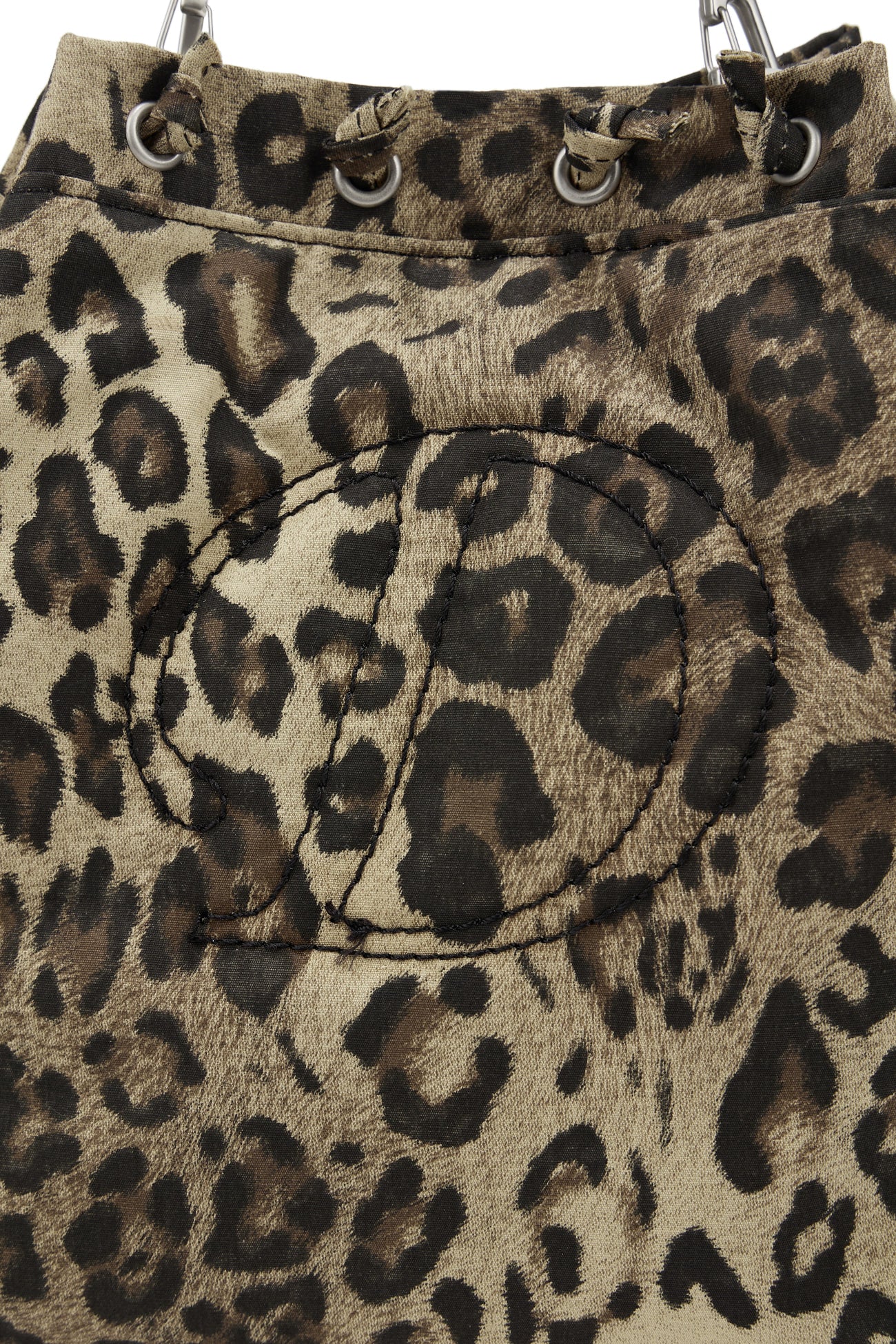 DEINET D STITCH PADDING MINI BAG IN LEOPARD