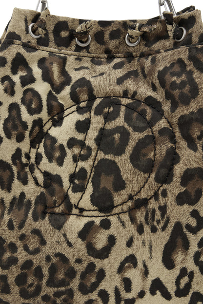 DEINET D STITCH PADDING MINI BAG IN LEOPARD