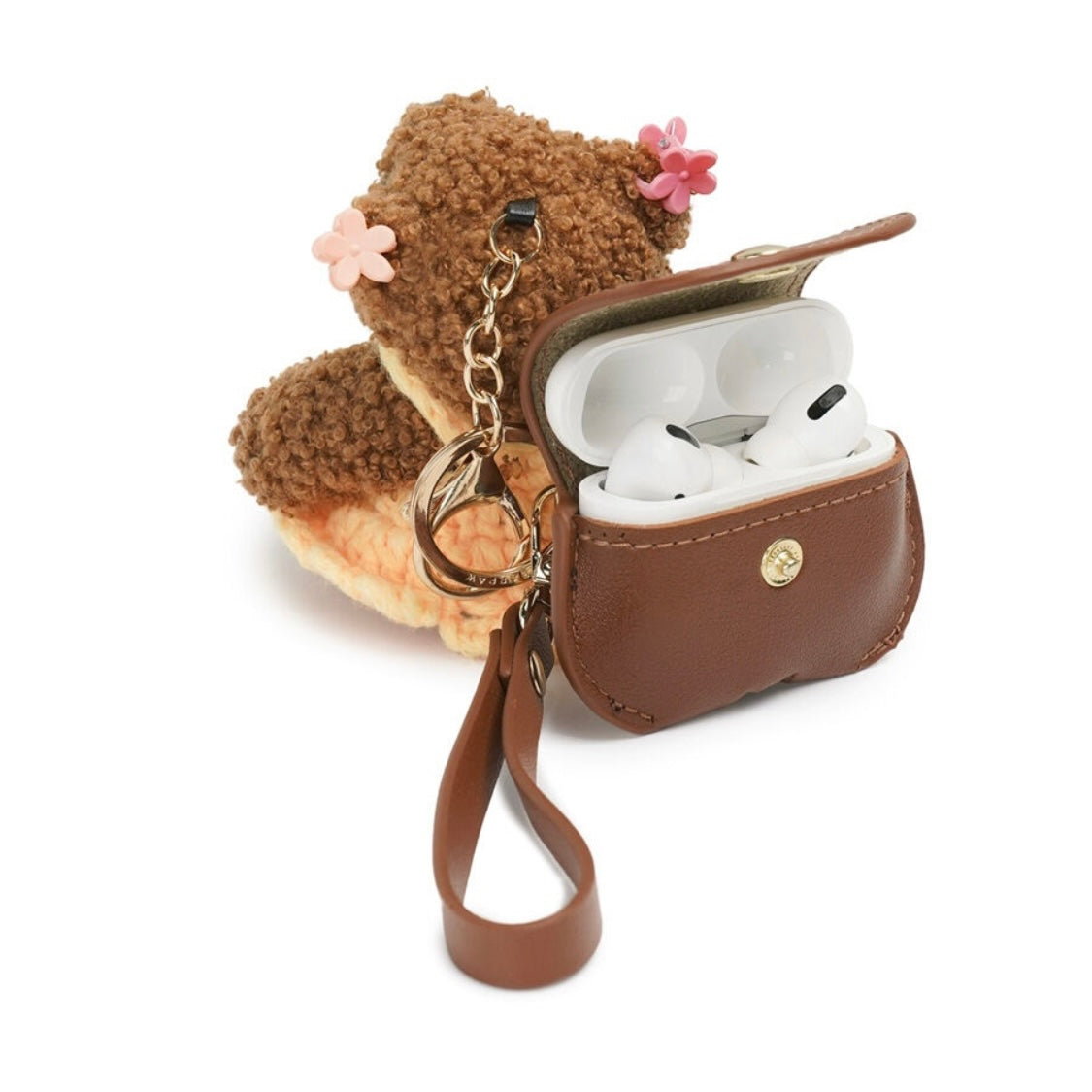 BEARPAW Bear Doll AirPods Case / Brown Mauna