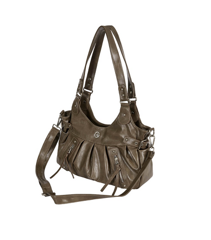 ILLIGO Amber Buckle Shoulder Bag / Beige