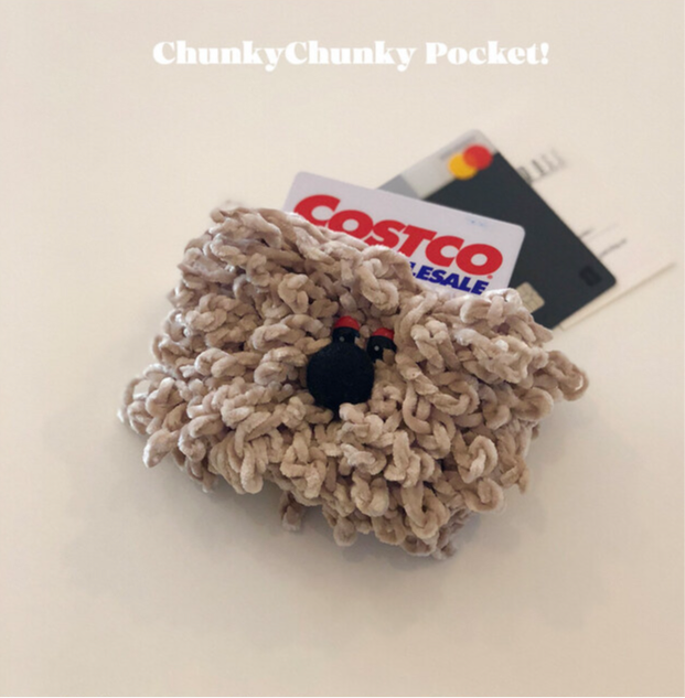 [HANDMADE] LOOPRUFF ChunkyPocket Pouch / Ginger