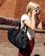Heeari Aurora Shirring Duffel Big Bag / black
