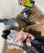 yeomim slouchy bag (metal) & keyring set