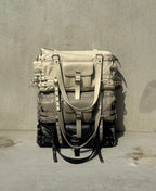 [DEINET] BELTED POCKET SHOULDER BAG IN GREY