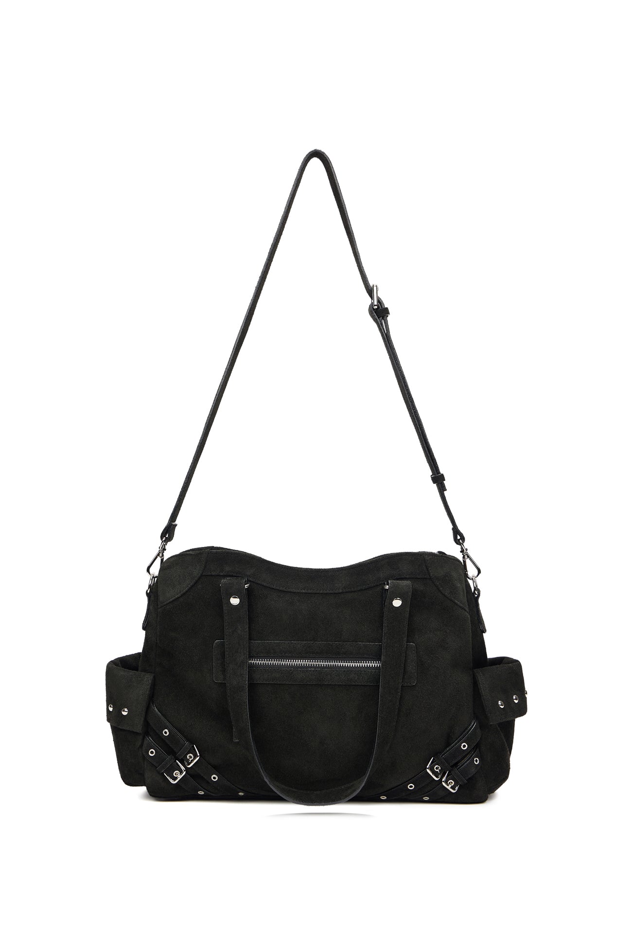 DEINET STUD POCKET BIG BAG IN BLACK