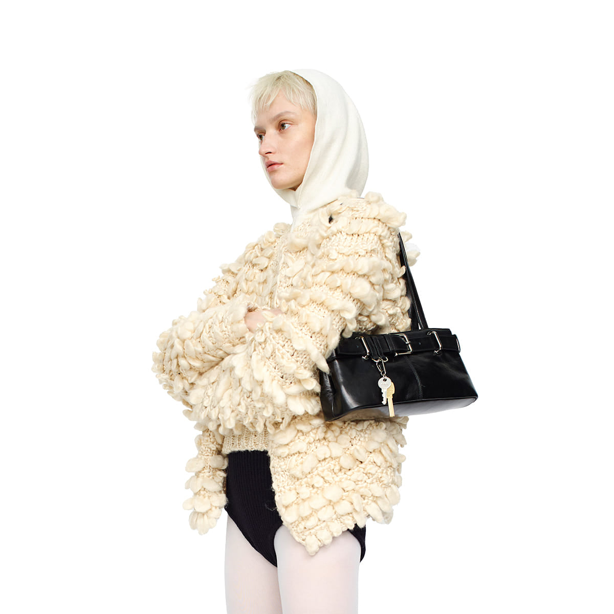 OSOI SHOULDER BROCLE MINI / STONE BLACK