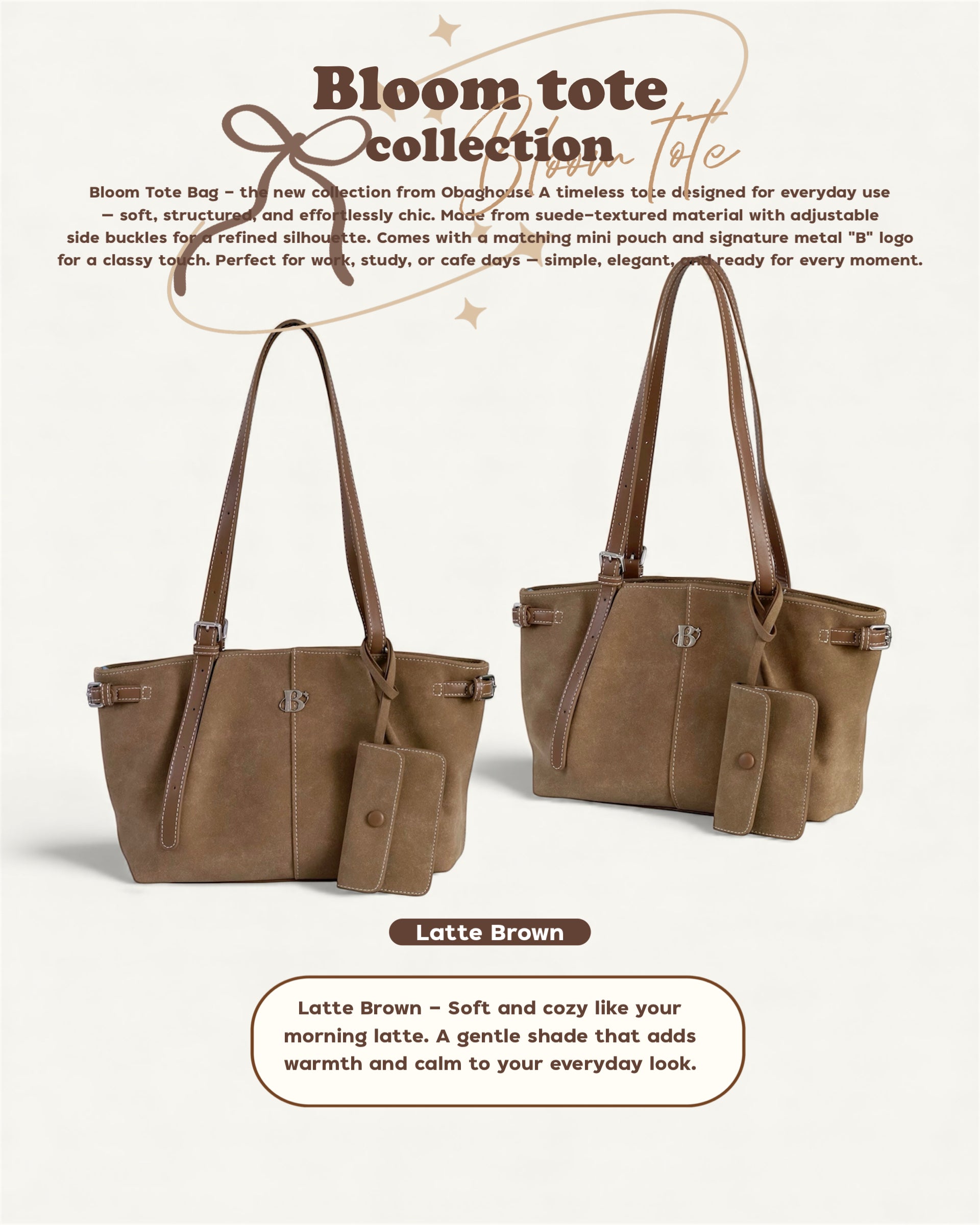 Bloom Tote Collection 🍁👜 - 6colors
