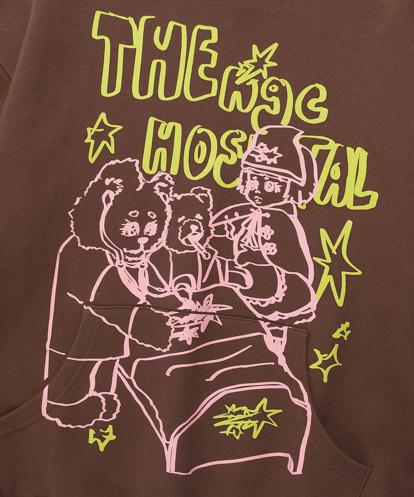 niceghostclub HOSPITAL HOODIE [BROWN]