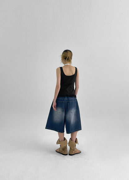 [韓國製造🇰🇷] Frill Henry Neck Tank Top / 2colors