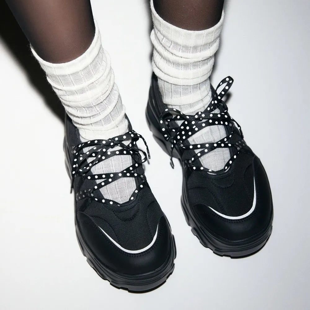 OTZ [:DOT EDITION] Romita Platform Ballerina Dot Maryjane Shoes