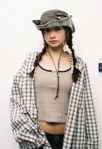 aeae SAFARI BUCKET HAT / BROWN