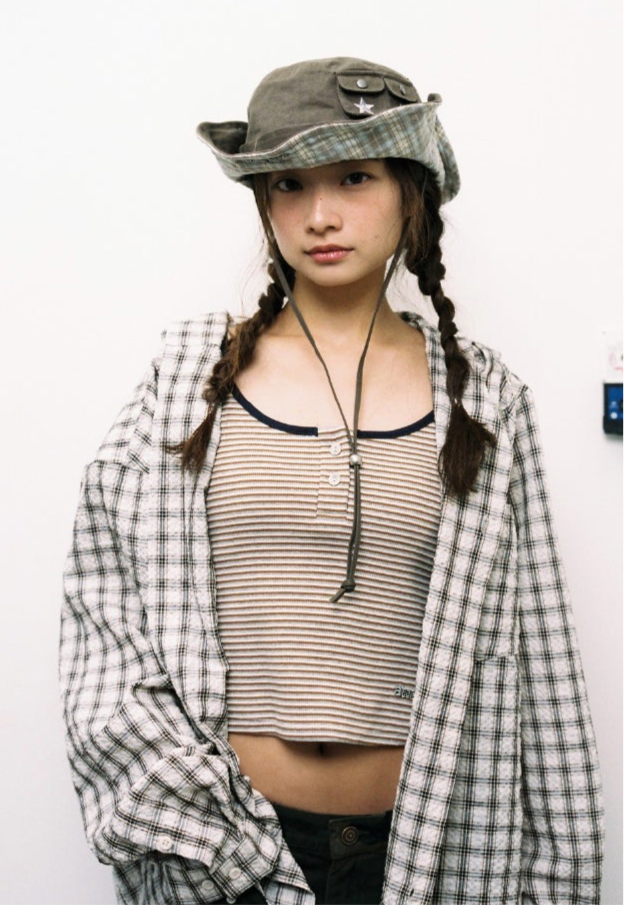 aeae SAFARI BUCKET HAT / BROWN