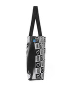 WONDERVISITOR BURNING. HEART EYEW REUSABLE BAG