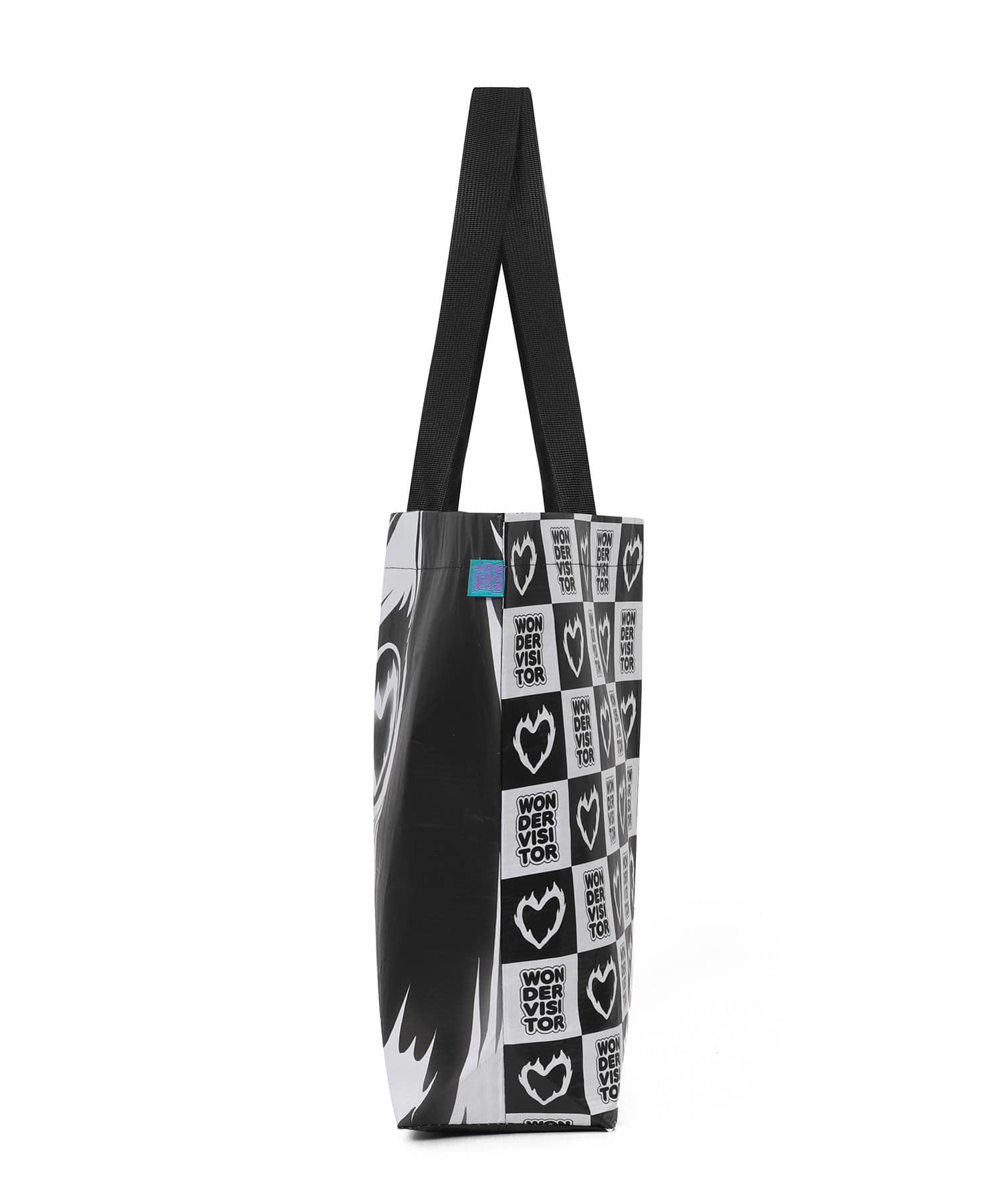 WONDERVISITOR BURNING. HEART EYEW REUSABLE BAG