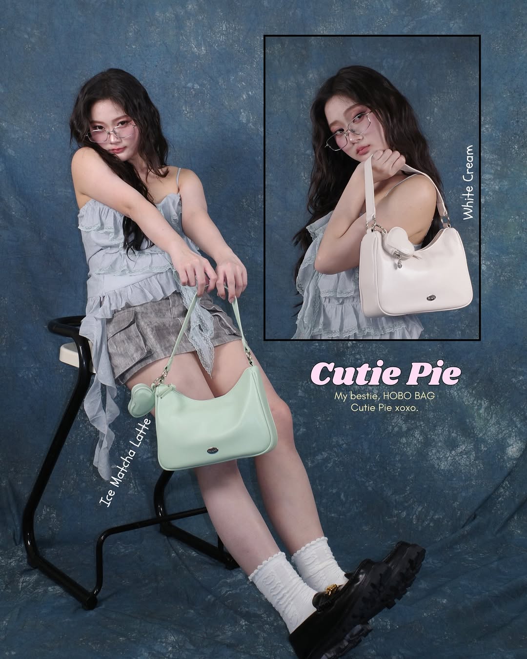 Cutie Pie Hobo Bag (crossbody OK!!) - 16colors