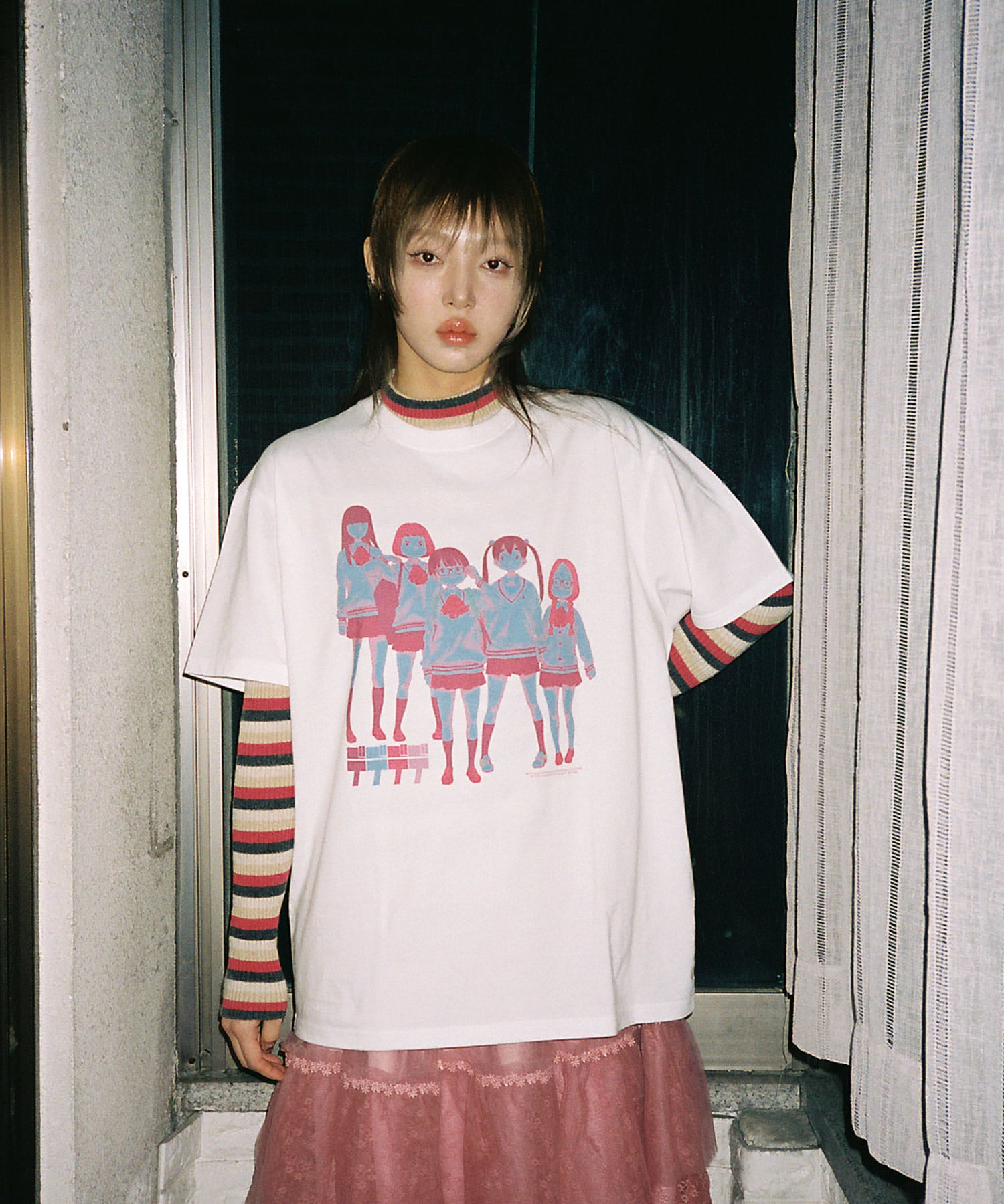 niceghostclub DEDEDEDE KEITA OBA TEE [WHITE]