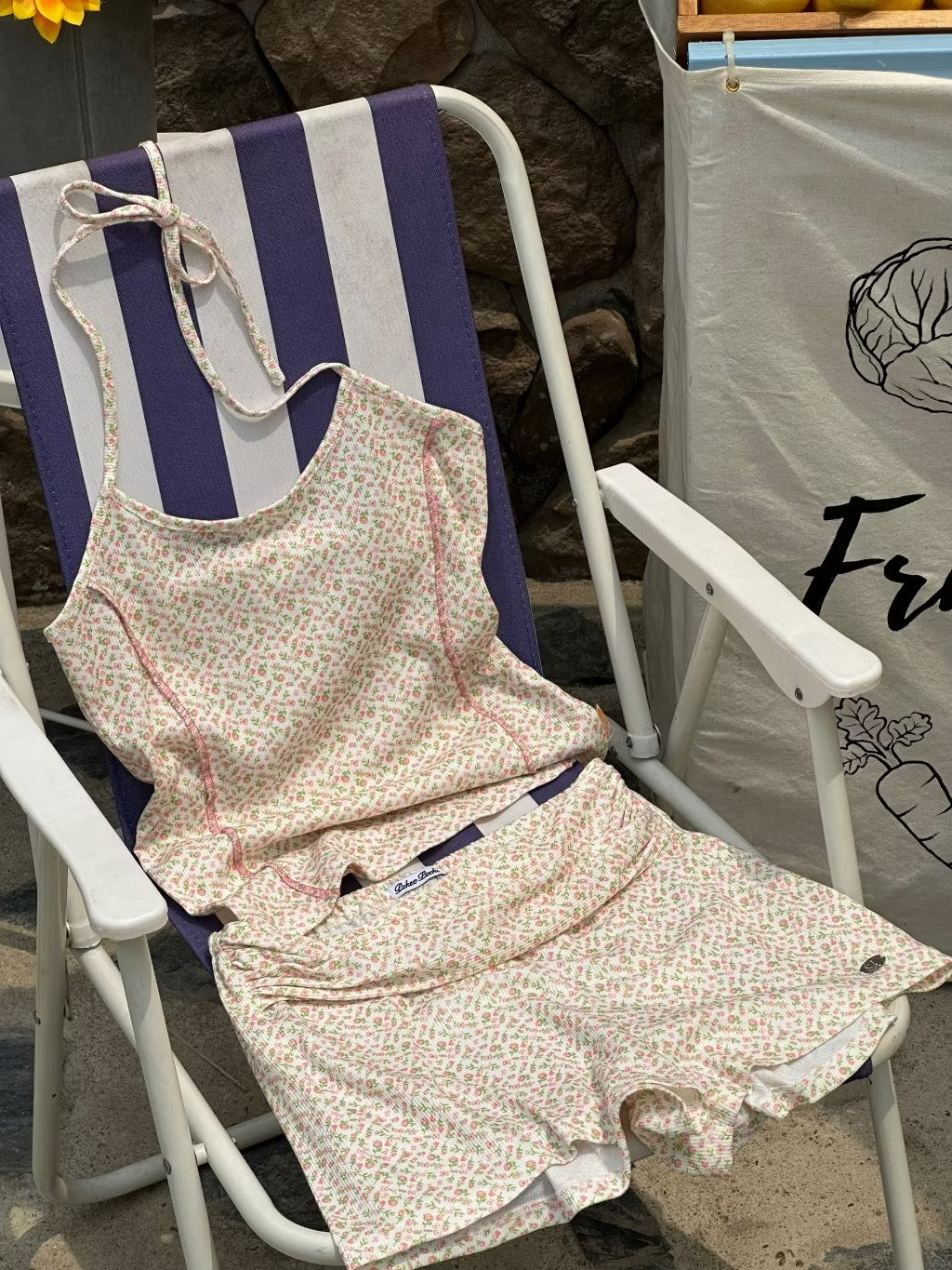 POKEE Floral Halter Top / 4patterns