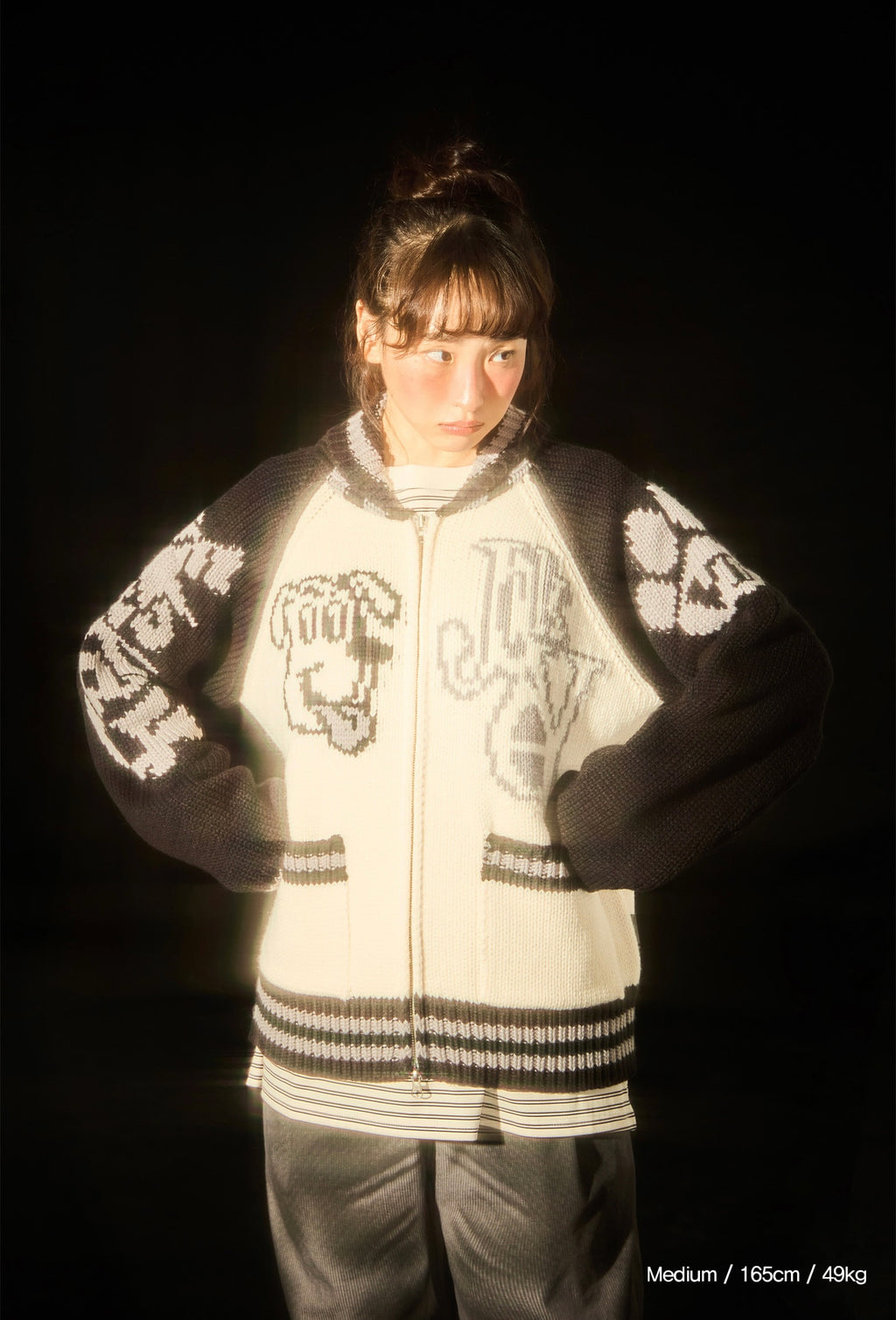 BOWWOW COWICHAN CARDIGAN [IVORY]