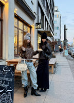 [DEINET] BELTED POCKET MINI SHOULDER BAG IN BEIGE
