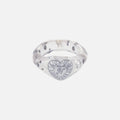 NFF Glaze Heart Ring-white