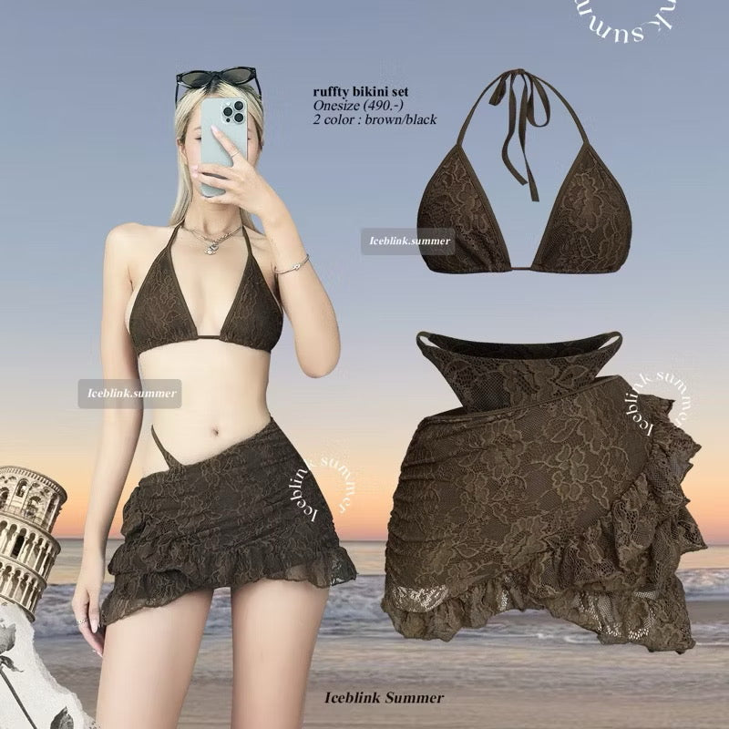 iceblink Ruffty Bikini Set / 2colors