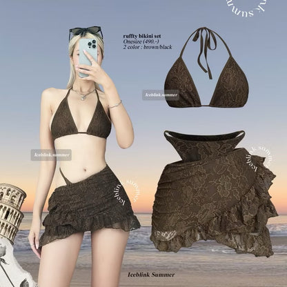 iceblink Ruffty Bikini Set / 2colors