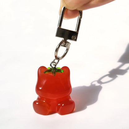 MELTING GLY TOMATO BEAR Keychain🍅